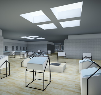 现代展厅sketchup模型下载